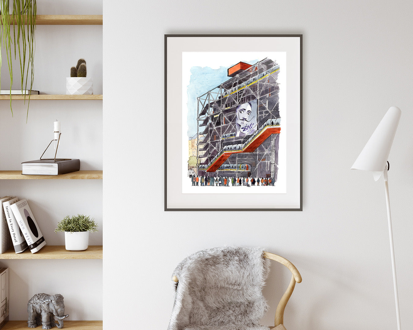 POMPIDOU CENTER - Watercolor