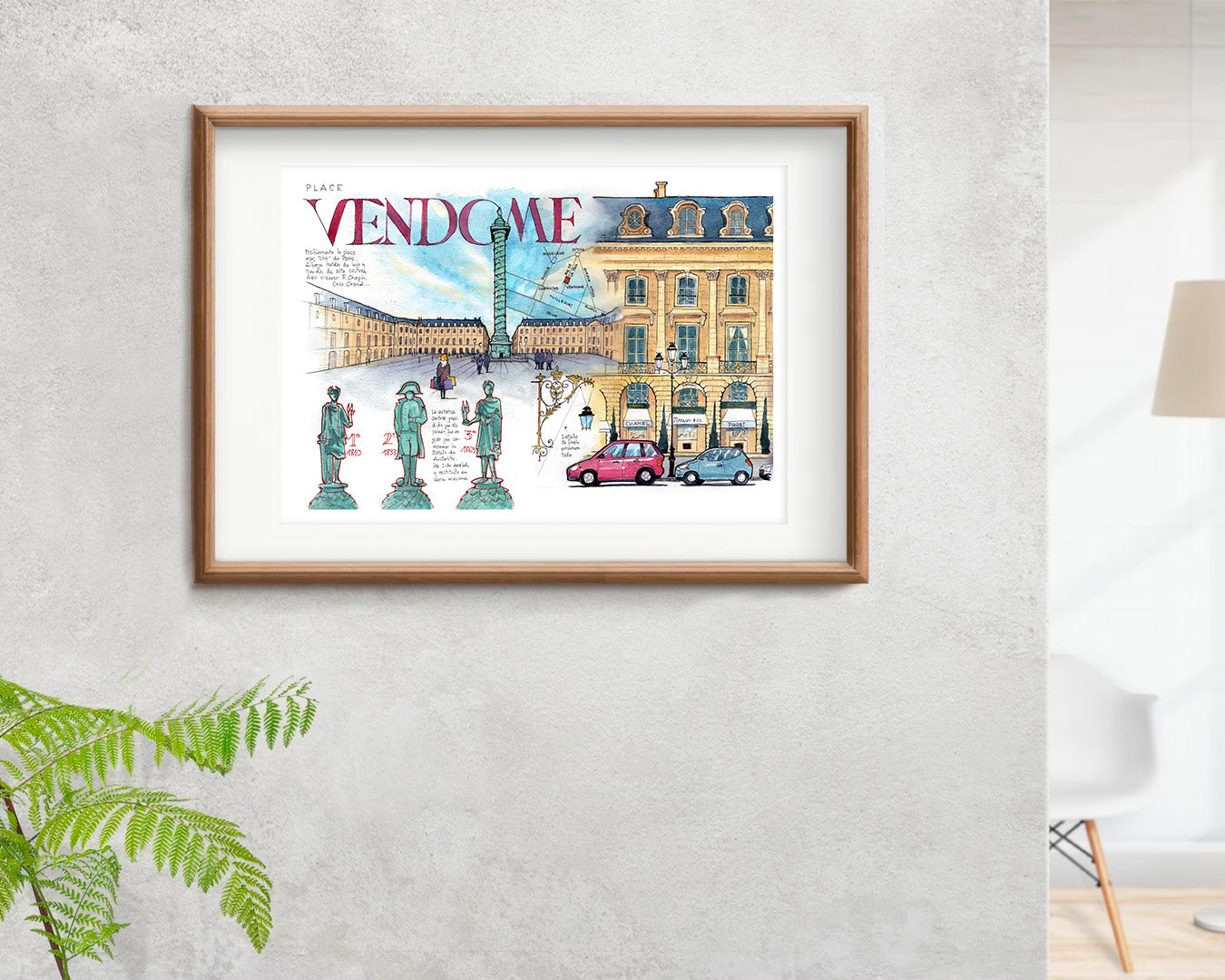 PLACE VENDOME - Watercolor