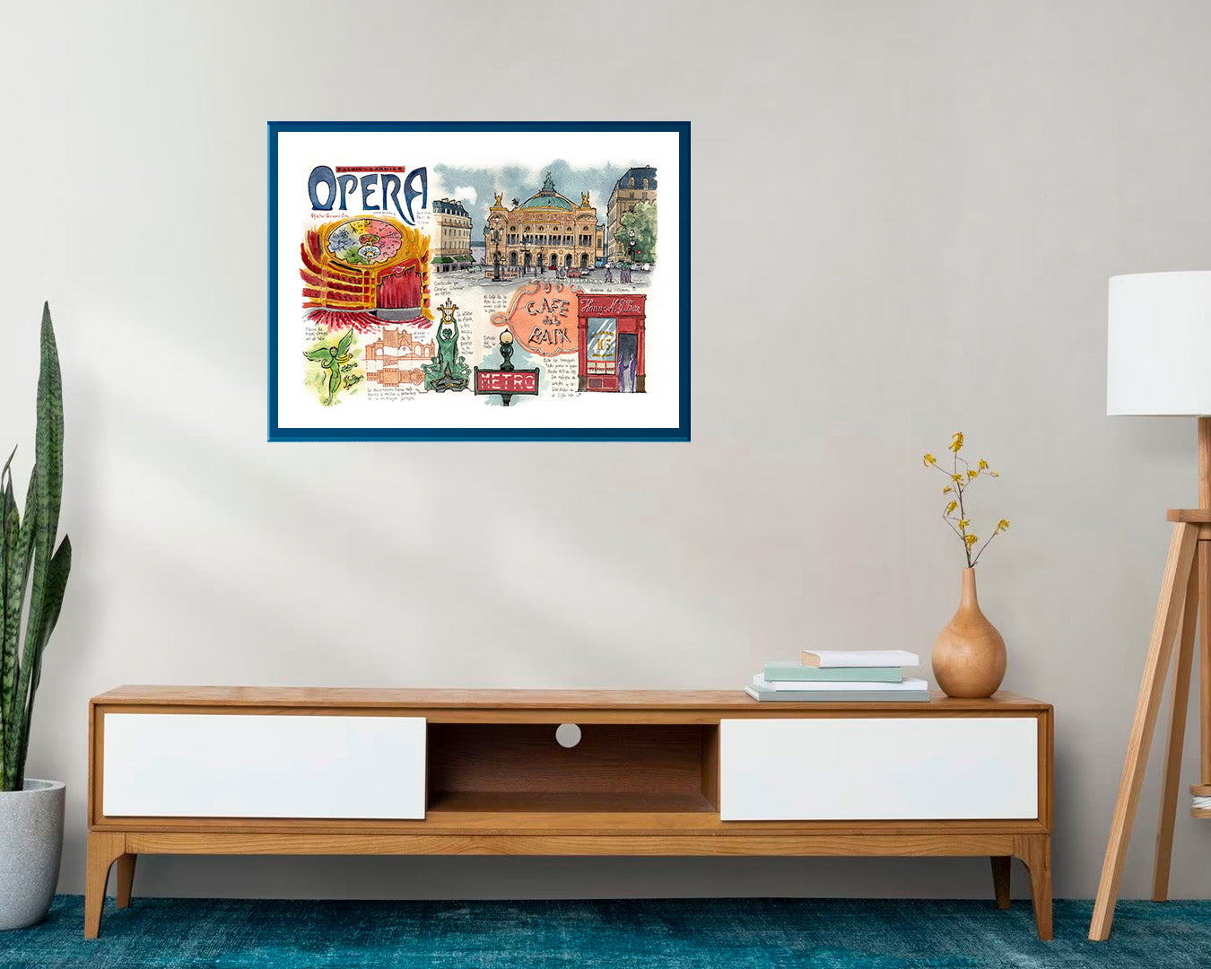 Opera Garnier - Acuarela