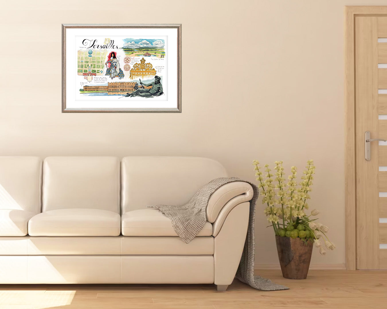 GARDEN OF VERSAILLES - Watercolor