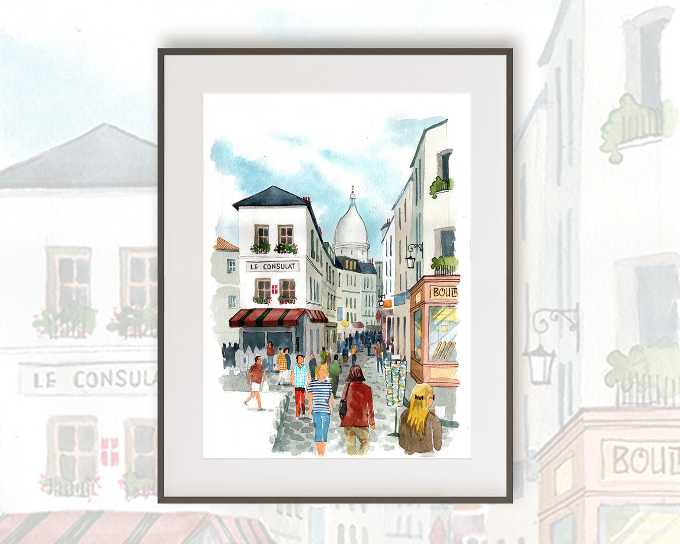 LE CONSULAT - Watercolor