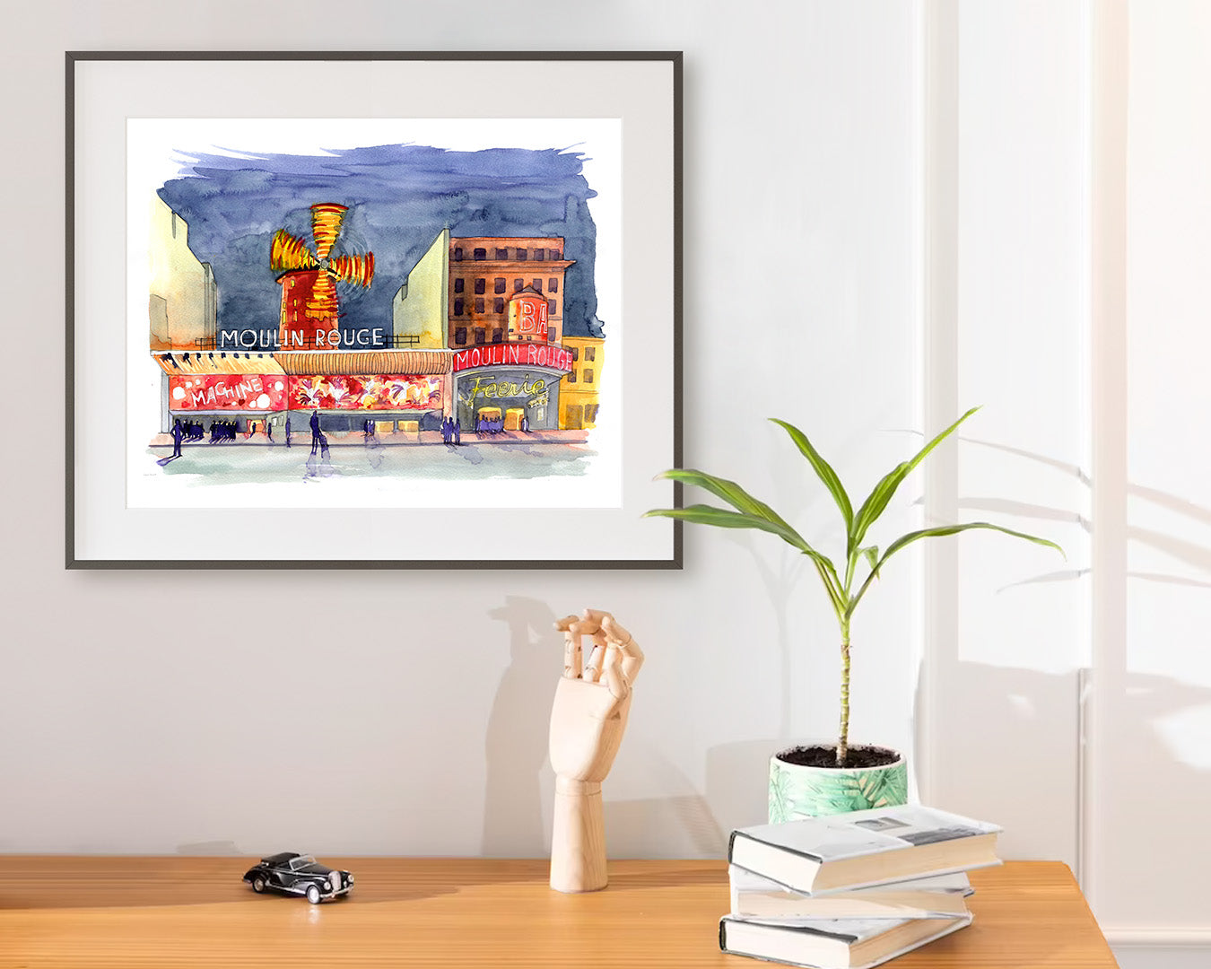 Moulin Rouge - Acuarela