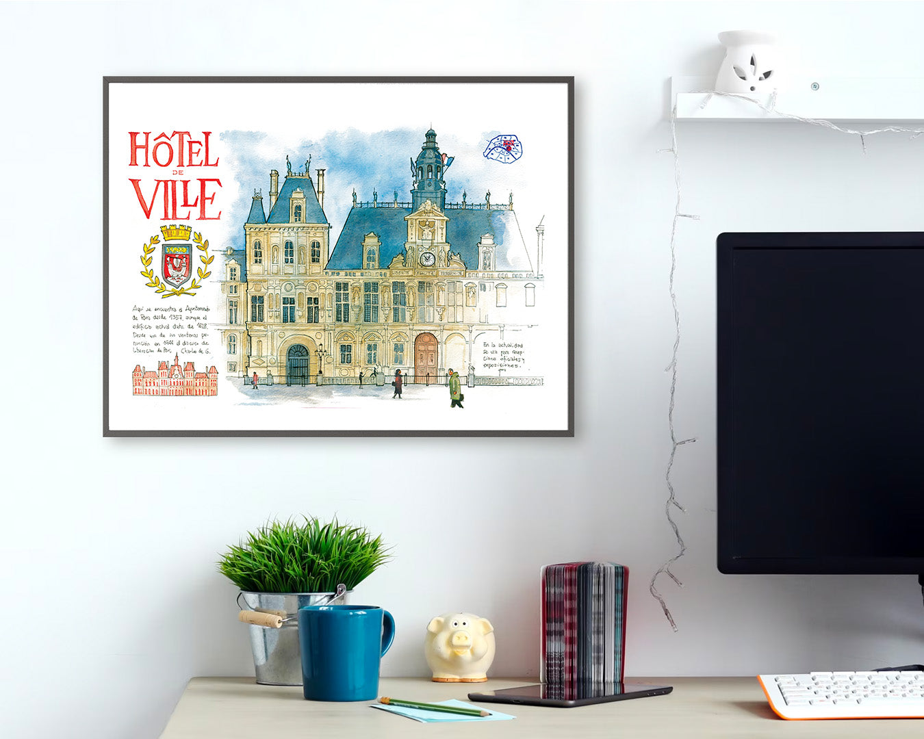 HOTEL DE VILLE - Watercolor