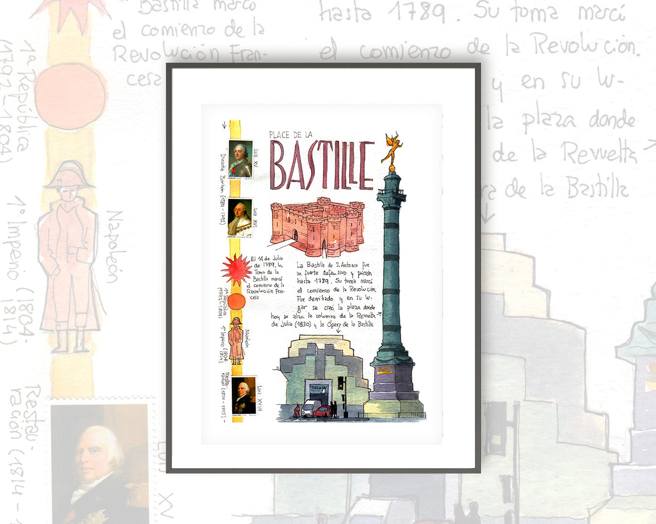 THE BASTILLE - Watercolor