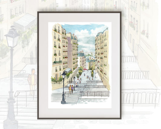 MONTMARTRE - Watercolor