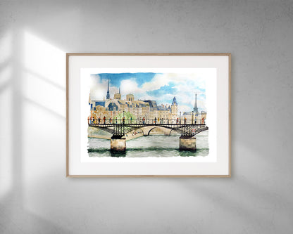 PONT DES ARTS - Watercolor