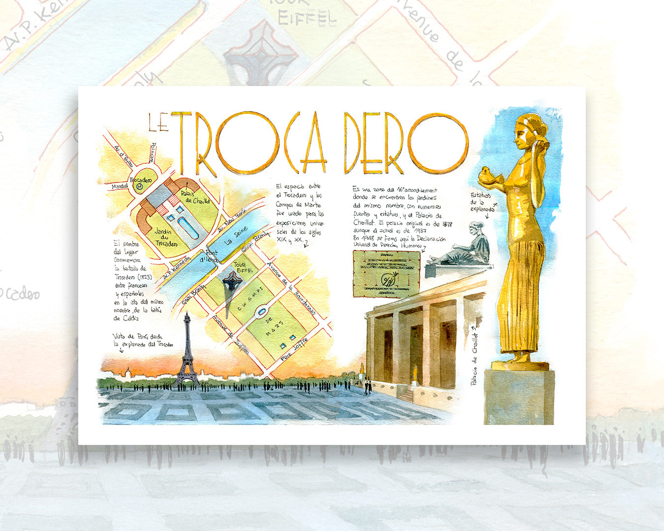 TROCADERO - Watercolor