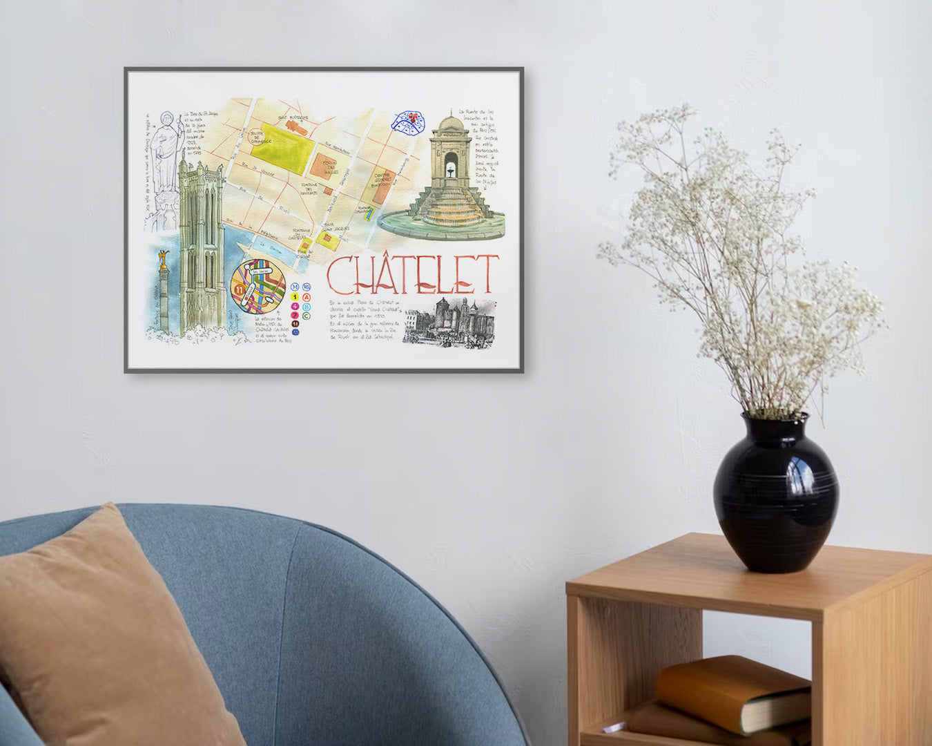 Chatelet - Acuarela