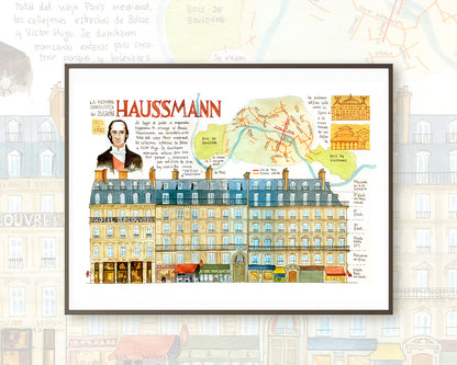 Baron Haussmann et París  - Acuarela