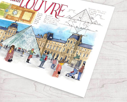 Louvre - Acuarela