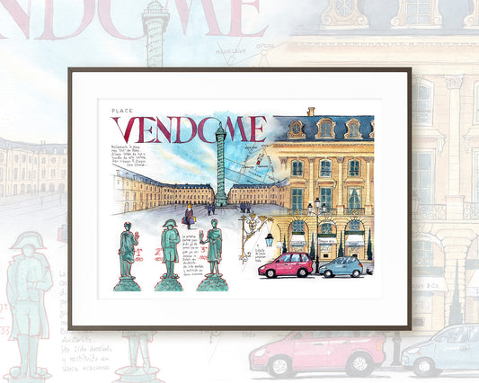 PLACE VENDOME - Watercolor