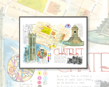 Chatelet - Acuarela