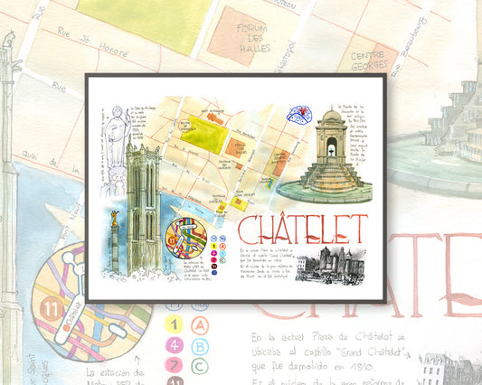 Chatelet - Acuarela