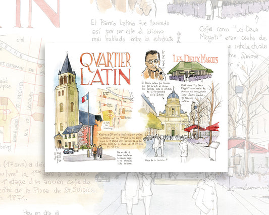 LATIN QUARTER - Watercolor