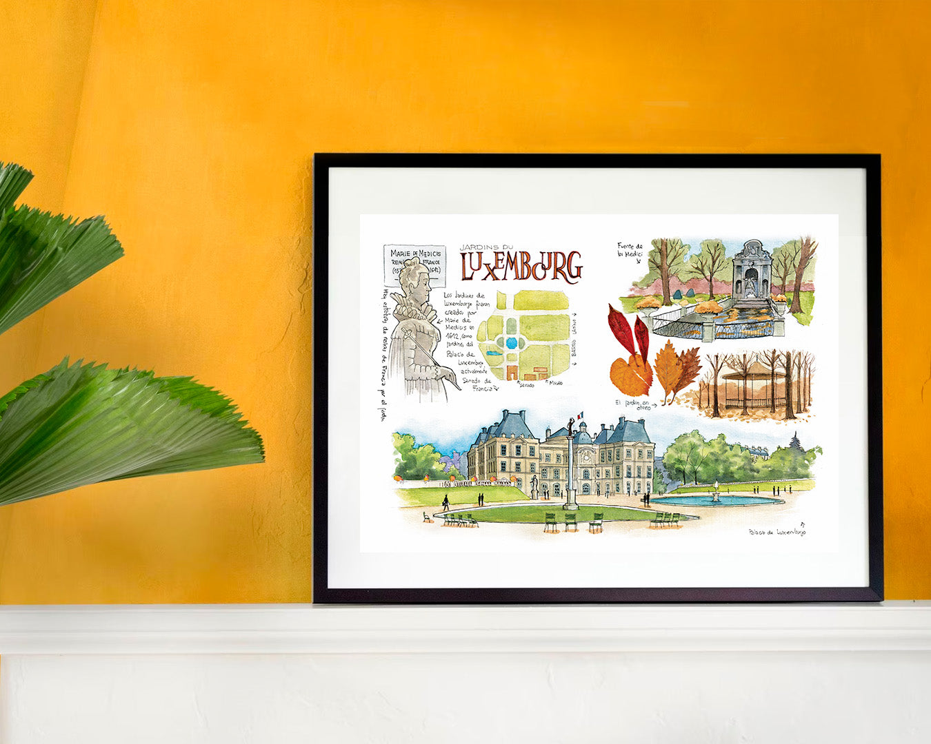 LUXEMBOURG GARDENS - Watercolor