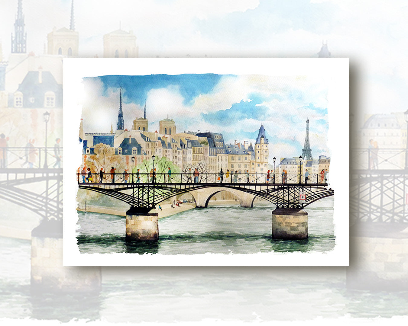 PONT DES ARTS - Watercolor